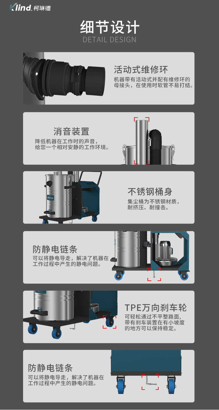 柯琳德工业吸尘器GS-2280细节